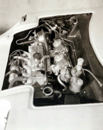 mini 66 engine bay